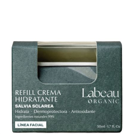 Labeau Organic Salvia Sclarea Crema Hidratante Facial Recarga Crema hidratante dermoprotectora y antioxidante prolonga la hidratación durante 24 horas 50 ml