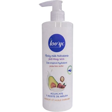 Lov'Yc Aguacate Y Aceite De Argán Body Lotion Leche corporal con aceite de argán y aguacate hidrata en profundidad 400 ml