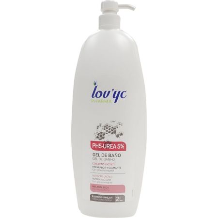 Lov'Yc Pharma Ph5 Urea 5% Gel De Baño Gel de ducha reparador y calmante con ácido láctico para piel muy seca 2000 ml