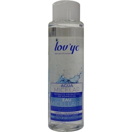 Lov'Yc Agua Micelar Extracto Probiótico De Kombucha Agua micelar limpia y desmaquilla de forma suave 500 ml