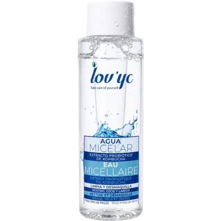Lov'Yc Extracto Probiótico De Kombucha Agua Micelar Agua micelar limpia y desmaquilla de forma suave 500 ml