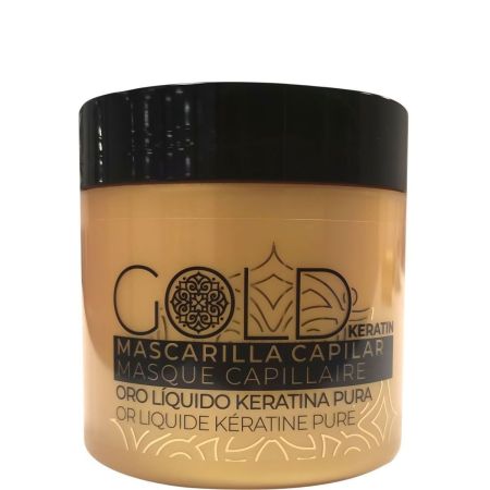 Lov'Yc Gold Keratin Mascarilla Capilar Mascarilla de keratina pura refuerza y protege el cabello sensibilizado y deshidratado 400 ml
