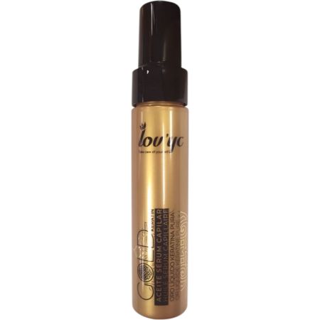 Lov'Yc Gold Keratin Aceite Sérum Capilar Sérum en aceite nutre y sella las puntas y zonas encrespadas 60 ml