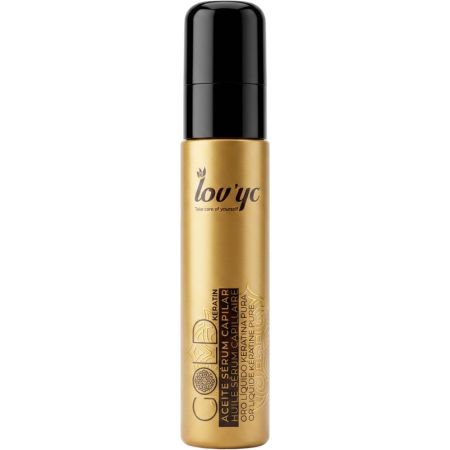 Lov'Yc Gold Keratin Aceite Sérum Capilar Sérum en aceite nutre y sella las puntas y zonas encrespadas 60 ml