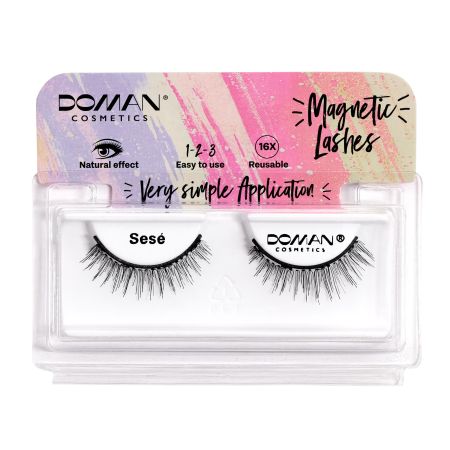 Doman Pestañas Postizas Magnetic Lashes Sesé Pestañas postizas magnéticas densidad longitud y profundidad en la mirada