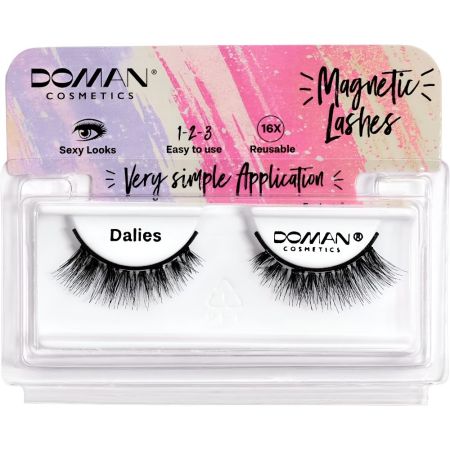 Doman Pestañas Postizas Magnetic Lashes Dalies Pestañas postizas magnéticas reutilizables con pelo natural ofrecen densidad longitud y profundidad