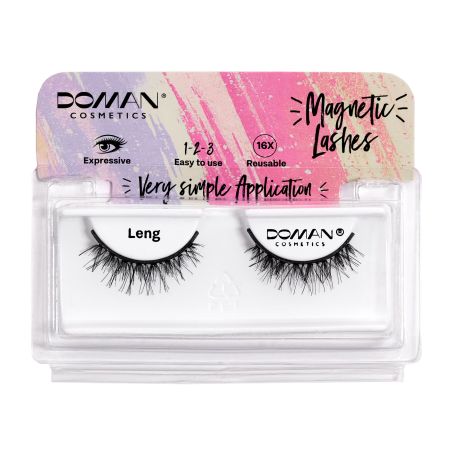 Doman Pestañas Postizas Magnetic Lashes Leng Pestañas postizas magnéticas con pelo natural densidad longitud y profundidad en la mirada