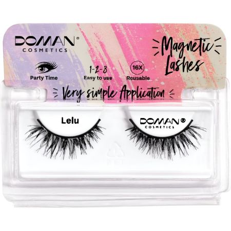 Doman Pestañas Postizas Magnetic Lashes Lelu Pestañas postizas magnéticas reutilizables con pelo natural ofrecen densidad longitud y profundidad en la mirada