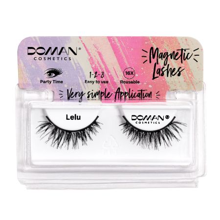 Doman Pestañas Postizas Magnetic Lashes Lelu Pestañas postizas magnéticas con pelo natural densidad longitud y profundidad en la mirada