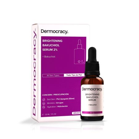 Dermocracy Brightening Bakuchiol Serum 2% Sérum ilumina y mejora el tono desigual con bakuchiol y aceite de sésamo 30 ml