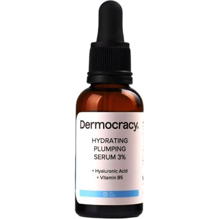 Dermocracy Hydrating Plumping Serum 3% Sérum reparador y calmante rostro más suave y elástico con vitamina b5 y ácido hialurónico 30 ml
