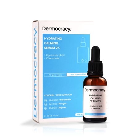 Dermocracy Hydrating Calming Serum 2% Sérum de hidratación profunda efecto calmante con ácido hialurónico y extracto de manzanilla 30 ml