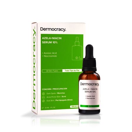 Dermocracy Azela+Niacin Serum 10% Sérum previene la aparición de manchas y las reduce con ácido azelaico y niacinamida 30 ml
