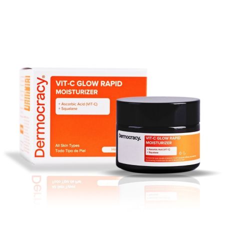 Dermocracy Vit-C Glow Rapid Moisturizer Spf 30 Crema gran hidratación y protección antioxidante con ácido ascórbico y escualano 50 ml