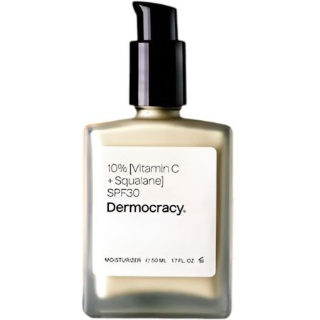 Dermocracy Radiant Shield Moisturizer 10% Spf 30 Crema hidratante aporta  luminosidad hidratación y protección con vitamina c y escualano 50 ml
