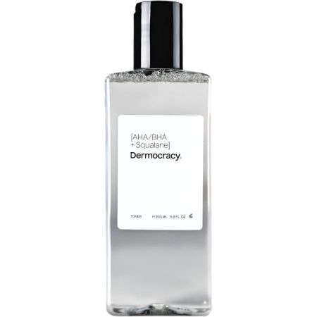 Dermocracy [Aha/Bha+Squalane] Skin Renewal Toner Tónico exfolia revitaliza y renueva mejorando la textura y el tono de la piel 200 ml