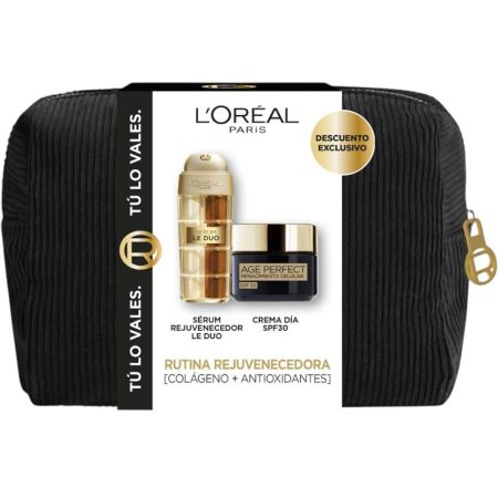 L'Oreal Rutina Rejuvenecedora Neceser Tratamiento antioxidante regenerador antiarrugas aspecto más joven e iluminado