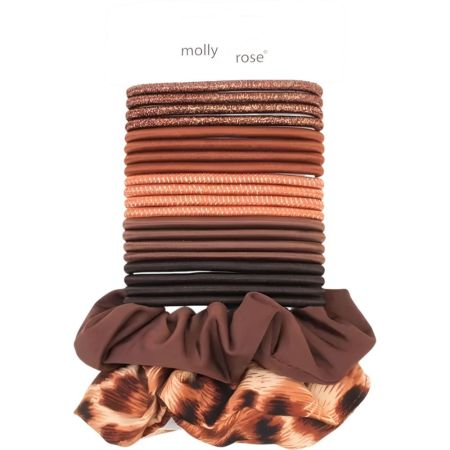 Inca Elásticos+Scrunchies Tonos Marrones Set capilar con tonos marrones ideal para llevar siempre contigo ofrece sujeción cómoda y segura