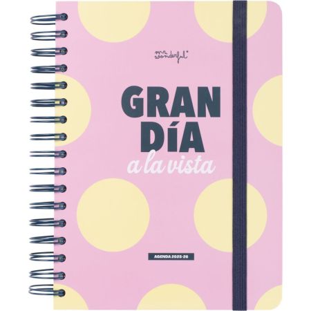 Mr. Wonderful Agenda Diaria 2025-26 Gran Día A La Vista Agenda diaria para hacer cada semana más divertida y productiva manteniéndote organizado