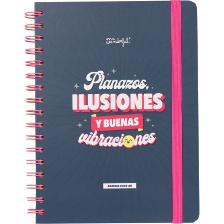 Mr. Wonderful Agenda Semanal 2025-26 Planazos Ilusiones Buenas Vibraciones Agenda semanal para hacer cada semana más divertida y productiva manteniéndote organizado