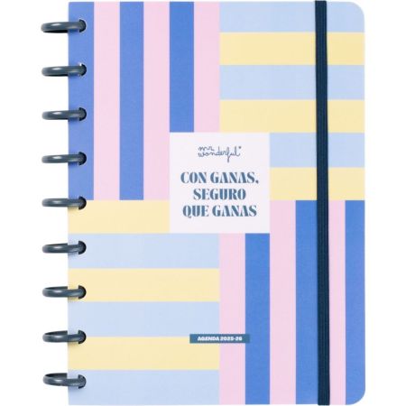 Mr. Wonderful Agenda Semanal 2025-26 Con Ganas, Seguro Que Ganas Agenda semanal para hacer cada semana más divertida y productiva manteniéndote organizado