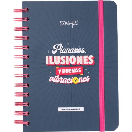 Mr. Wonderful Agenda Semanal Pequeña 2025-26 Planazos, Ilusiones Y Buenas Agenda semanal para hacer cada semana más divertida y productiva manteniéndote organizado