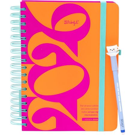 Mr. Wonderful Agenda Diaria 2026 Bo-Bo Sigue Intentándolo Agenda diaria con bolígrado borrable para hacer cada semana más divertida y productiva manteniéndote organizado