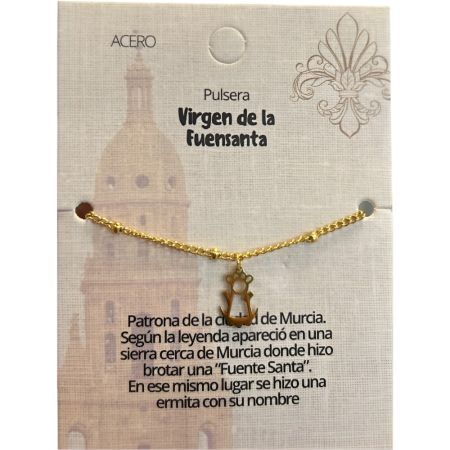 Marvimundo Pulsera Fuensanta Pulsera dorado virgen de la fuensanta
