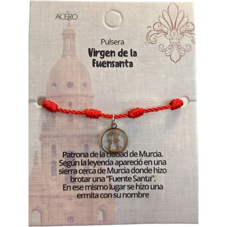 Marvimundo Pulsera Fuensanta Pulsera 7 nudos plata virgen de la fuensanta