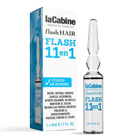 Lacabine Flash Hair Flash 11 En 1 Ampolla capilar cuidado y protección integral 5 ml