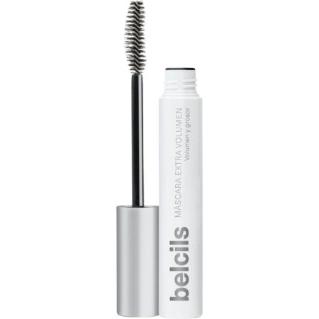 Belcils Máscara Extra Volumen Máscara de pestañas acabado más grueso y largo para ojos sensibles 8 ml