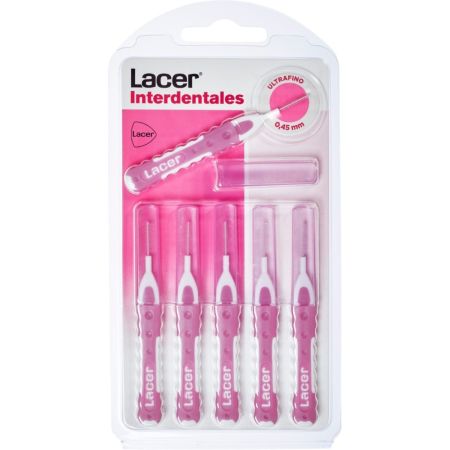 Lacer Recto Ultrafino Interdentales Cepillo interdental facilita el acceso y la limpieza de cualquier ángulo espacio y zonas especiales 6 uds