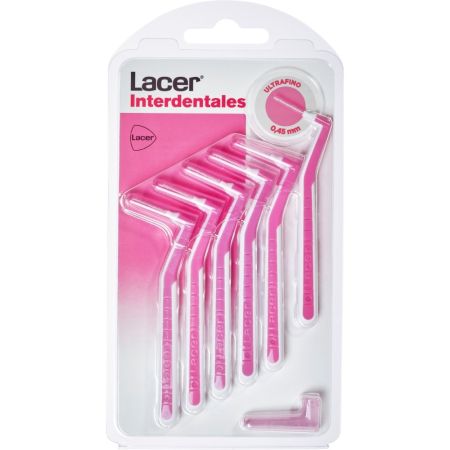 Lacer Angular Ultrafino Interdentales Cepillo interdental facilita el acceso y la limpieza de cualquier ángulo espacio y zonas especiales 6 uds