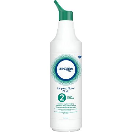 Rhinomer Limpiador Nasal 2 Fuerza Media Solución para aliviar la congestión nasal y limpiar y humedecer las fosas nasales