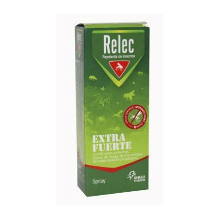 Relec Extra Fuerte Repelente De Insectos Spray Repelente corporal antimosquitos garantiza una eficacia máxima y una larga duración 75 ml