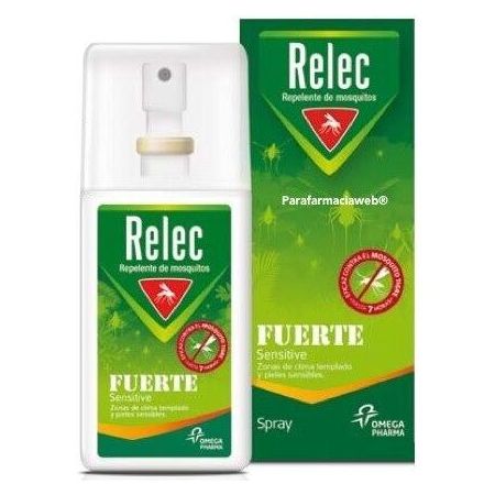 Relec Fuerte Sensitive Repelente De Mosquitos Spray Repelente corporal antimosquitos protección eficaz y de larga duración 75 ml