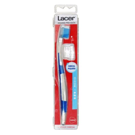 Lacer Medio Cepillo Dental Cepillo de dientes cabezal pequeño de máxima precisión