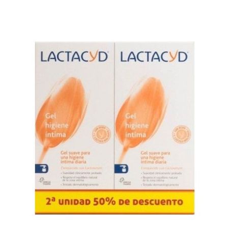 Lactacyd Gel Higiene Íntima Duplo Formato Especial Gel íntimo sensación de frescura y nutrición 2x200 ml
