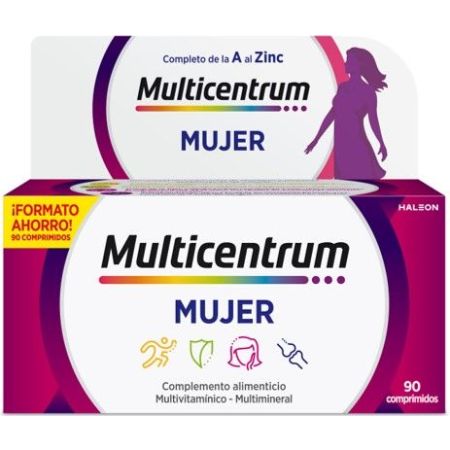 Multicentrum Mujer Complemento Alimenticio Multivitamínico multimineral refuerza el sistema inmunológico