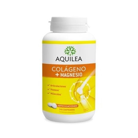 Aquilea Complemento Alimenticio Colágeno + Magnesio Complemento alimenticio para las articulaciones huesos y músculos 240 uds