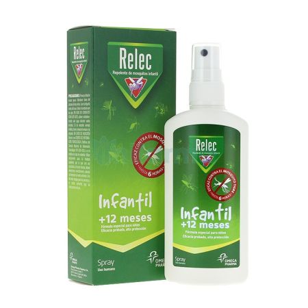 Relec Infantil +12 Meses Repelente De Mosquitos Spray Repelente corporal antimosquitos para los más pequeños 100 ml