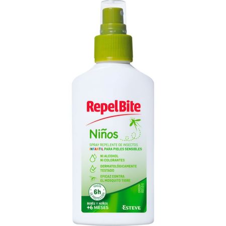 Repelbite Niños Spray Repelente De Insectos Repelente de insectos infantil eficaz contra mosquito tigre 100 ml
