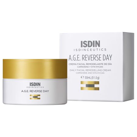 Isdin Isdinceutics A.G.E Reverse Day Crema Facial Crema de día acción antiedad antipolución remodelante y antiglicación 50 ml