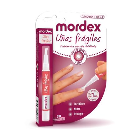 Mordex Uñas Frágiles Fortalecedor Para Uñas Debilitadas Fortalecedor nutritivo para las uñas débiles y quebradizas