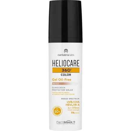 Heliocare 360º Color Gel Oil-Free Protector Solar Protector solar con color previene y corrige las hiperpigmentaciones y manchas solares 50 ml