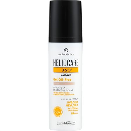 Heliocare 360º Color Gel Oil-Free Protector Solar Protector solar con color previene y corrige las hiperpigmentaciones y manchas solares 50 ml