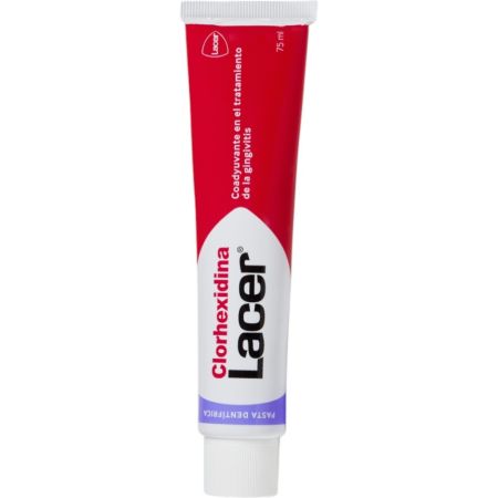 Lacer Clorhexidina Pasta Dentífrica Pasta de dientes ayuda en el tratamiento de la gingivitis 75 ml
