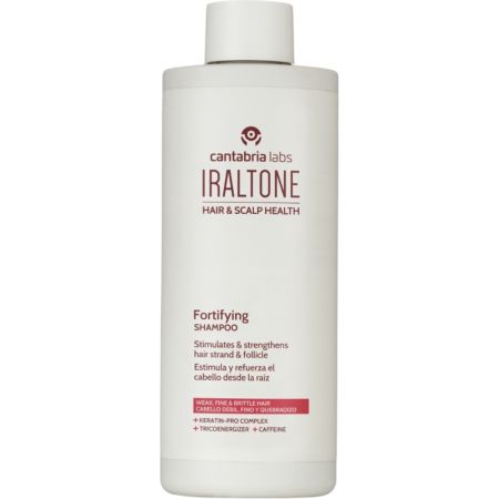 Iraltone Champú Fortificante Champú fortificante estimula y refuerza el cabello desde la raíz reparando y reestructurando la fibra capilar 400 ml