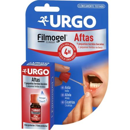 Urgo Apósito Filmogel Aftas Apósito líquido para las aftas y pequeñas lesiones bucales 10 ml