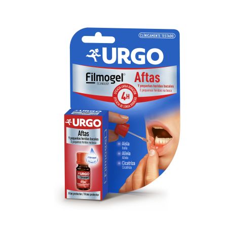 Urgo Apósito Filmogel Aftas Apósito líquido para las aftas y pequeñas lesiones bucales 10 ml
